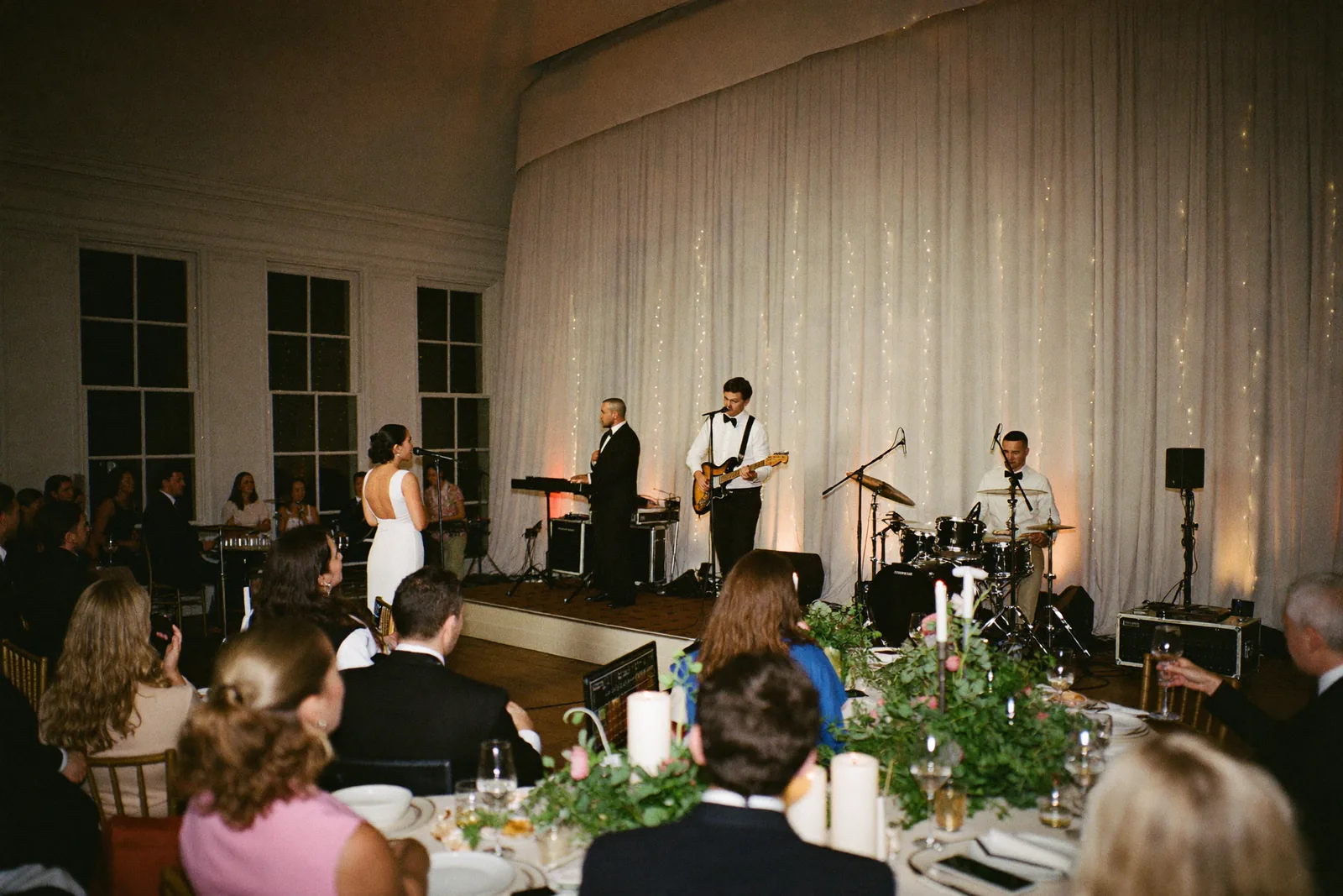 Live entertainment at a wedding reception